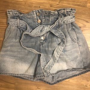 american eagle ae paperbag shorts size 4 new